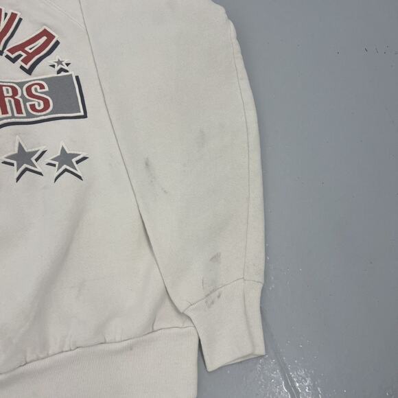 Vintage 80s University of Indiana Hoosiers White Sweatshirt - Picture 4 of 5